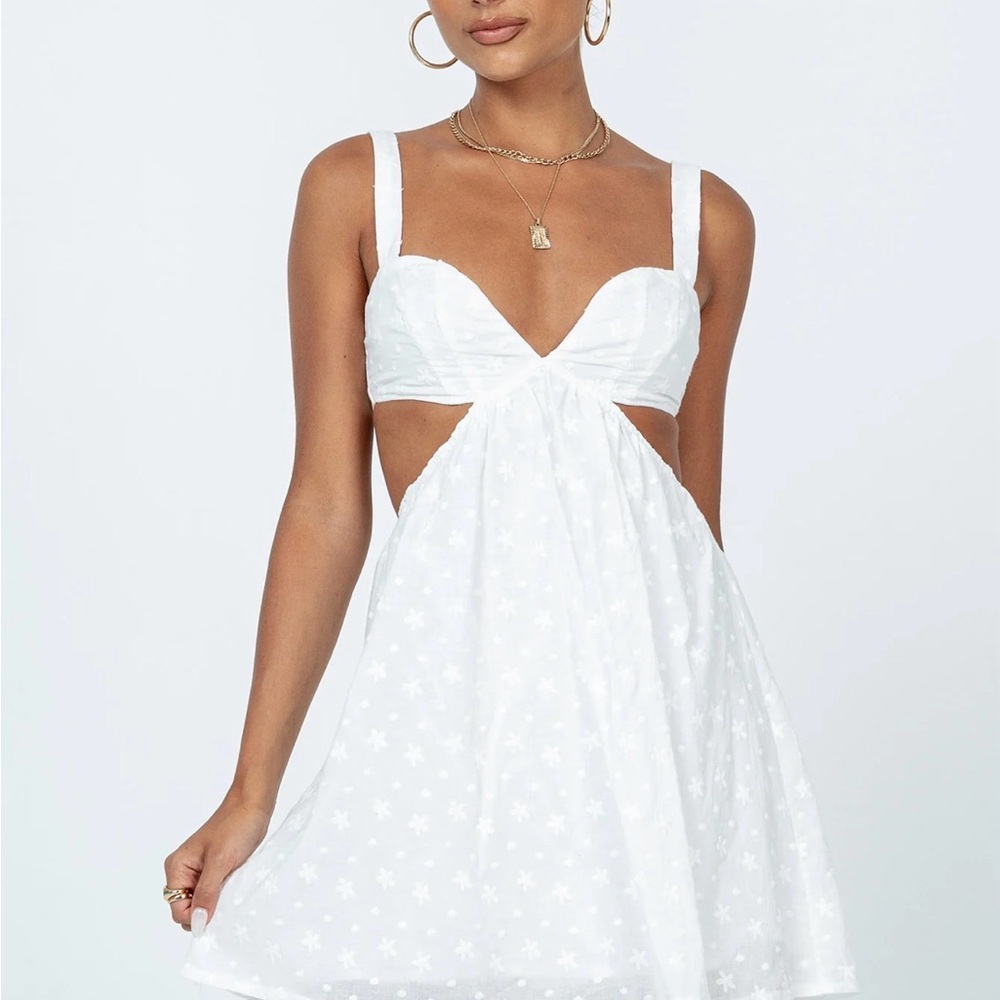 Princess Polly White Star Mini Dress